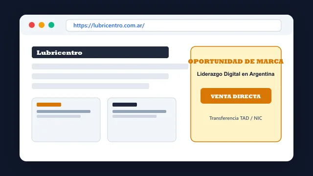 Modelo de aplicación comercial y proyectos digitales para lubricentro.com.ar